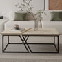 Hanah Home Juego de Mesas de Café Verona P0024623 - Travertino
